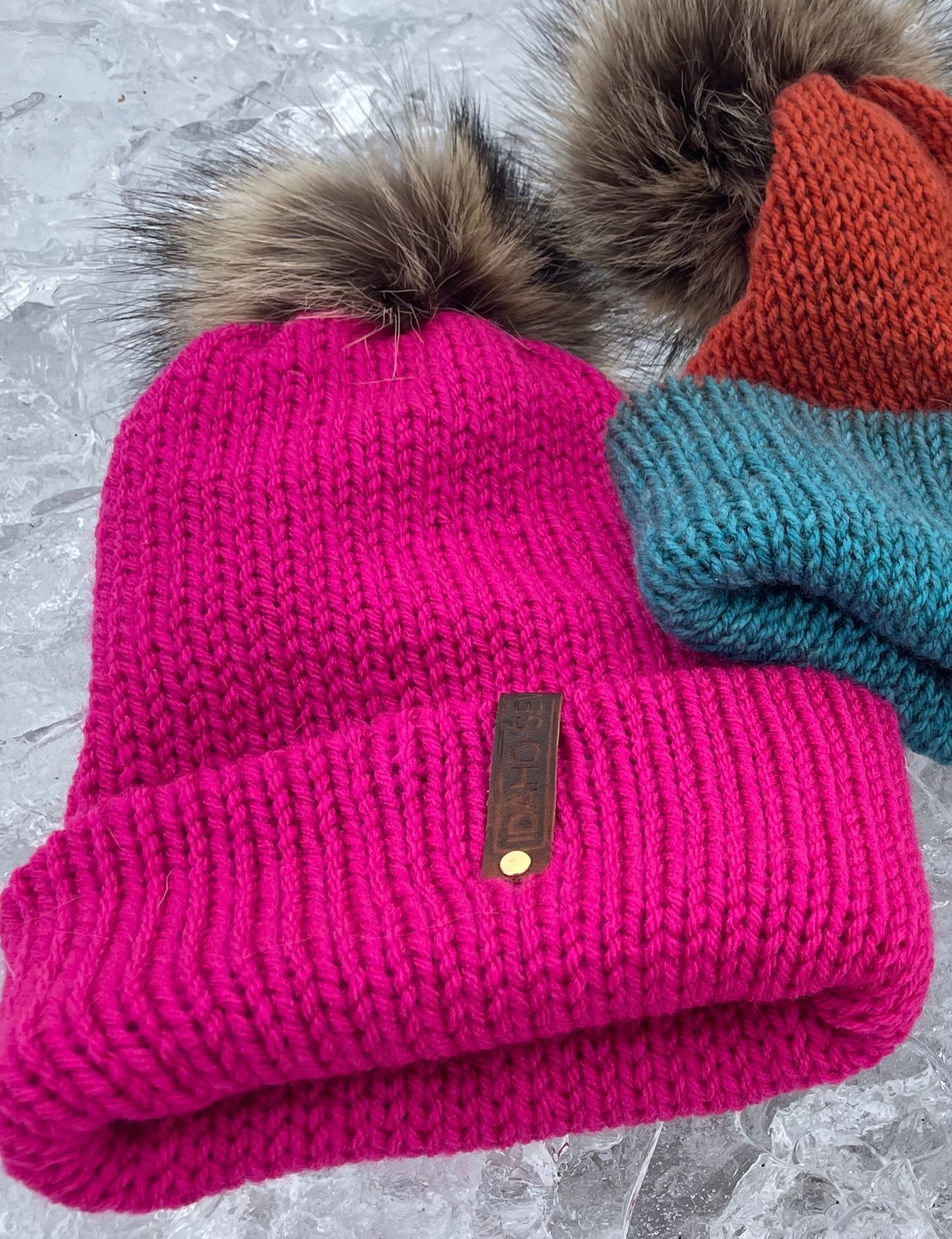 Pink Raccoon Beanie