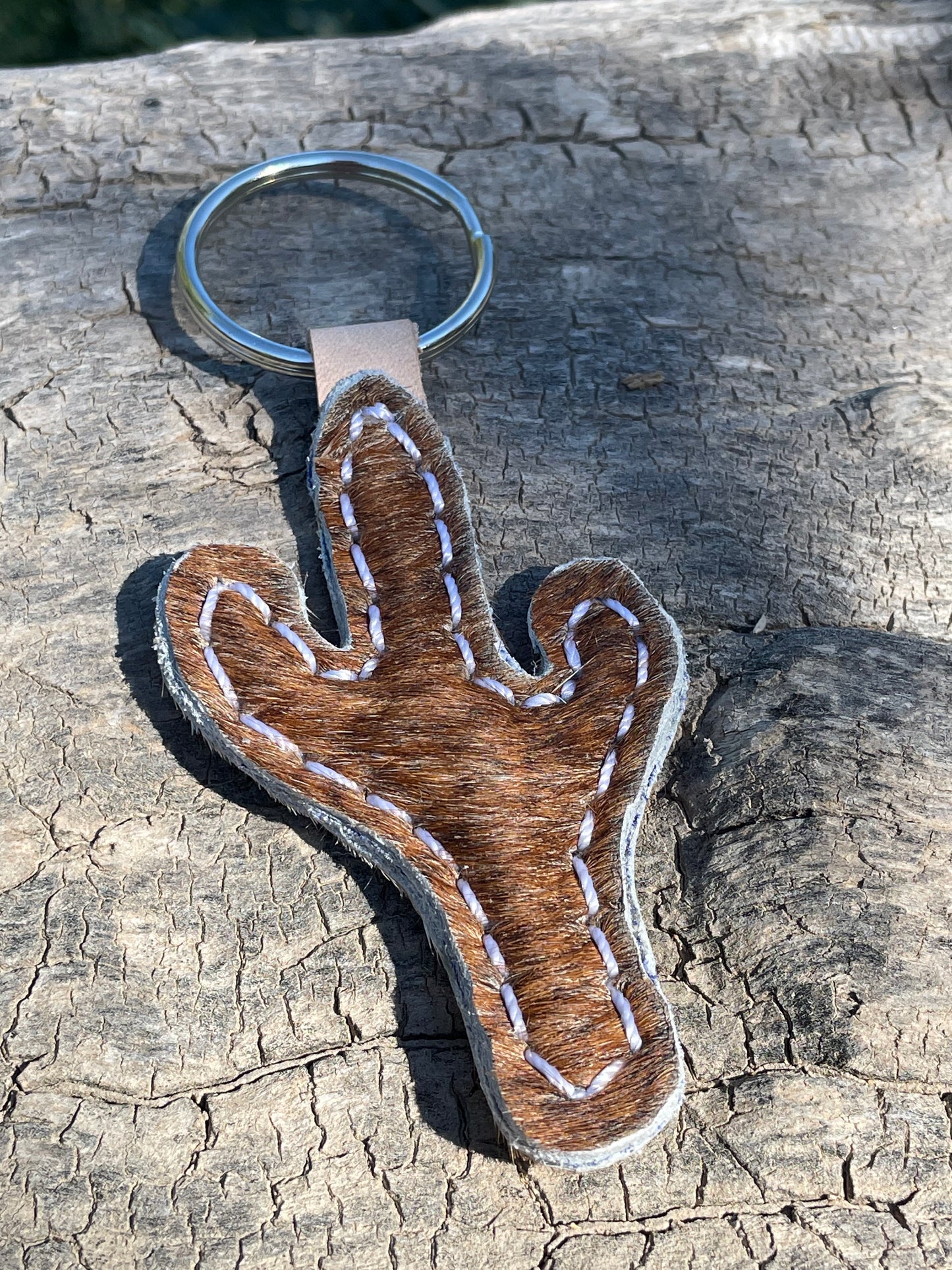 Cowhide Keychains