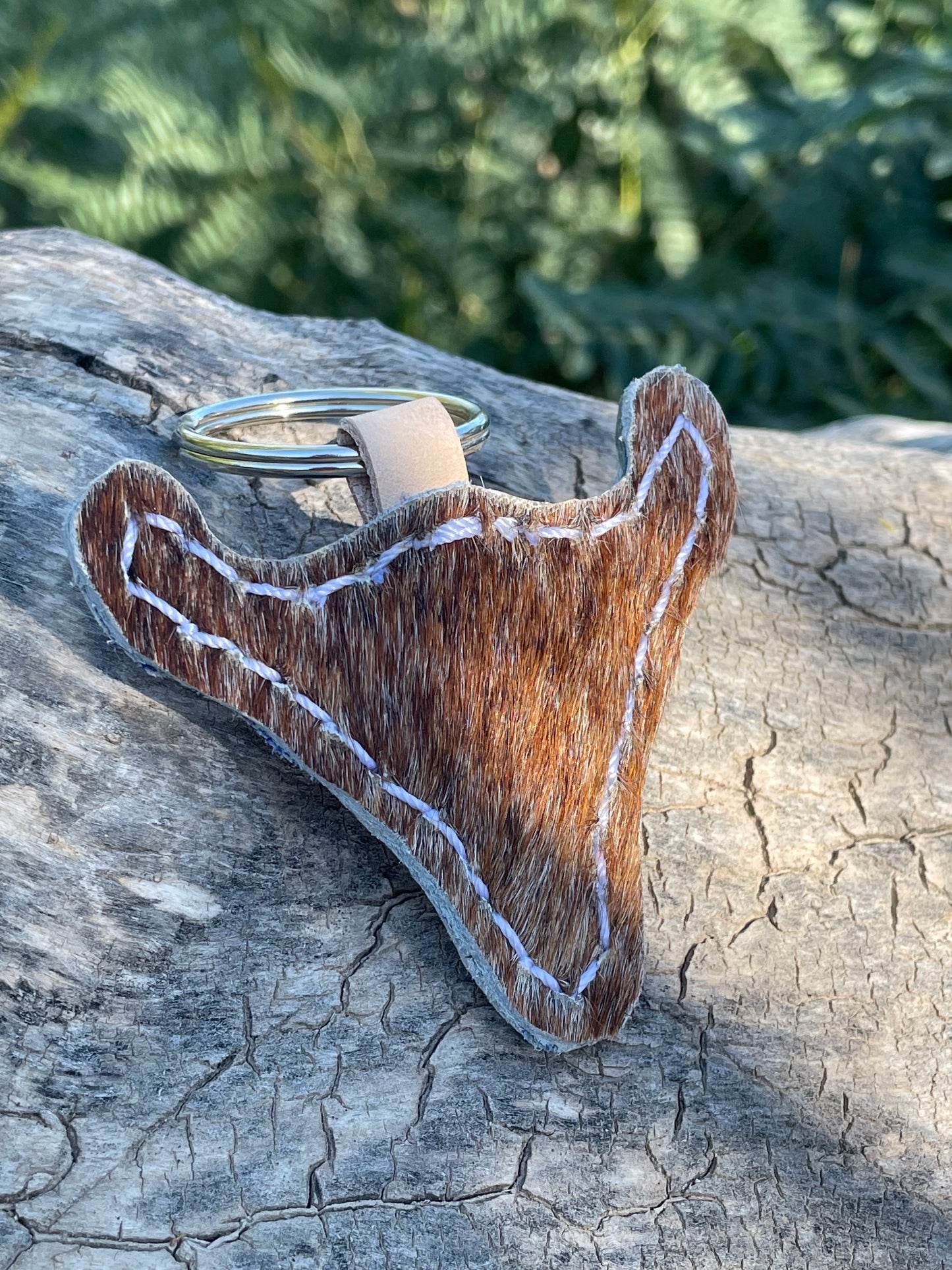 Cowhide Keychains