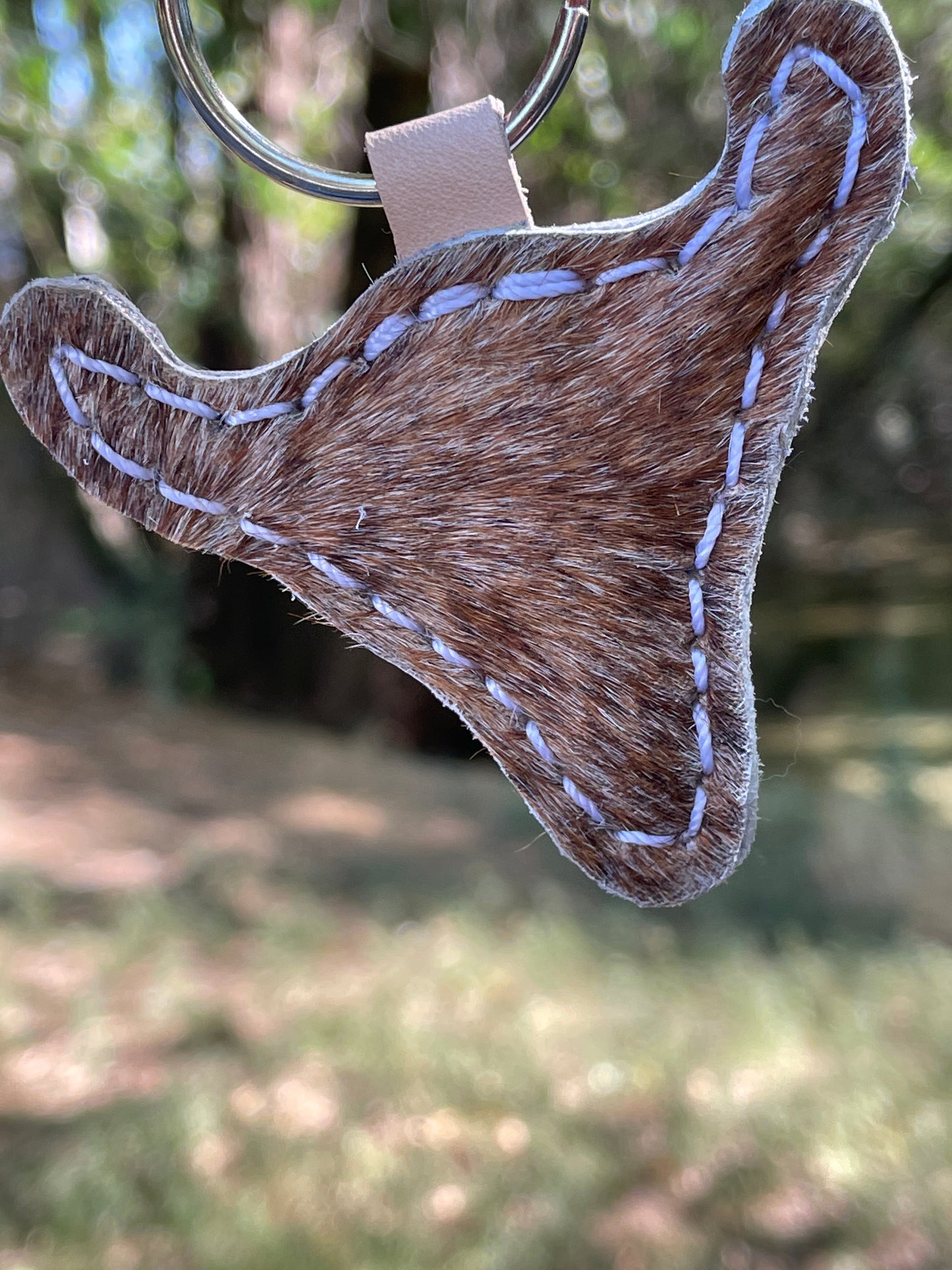 Cowhide Keychains