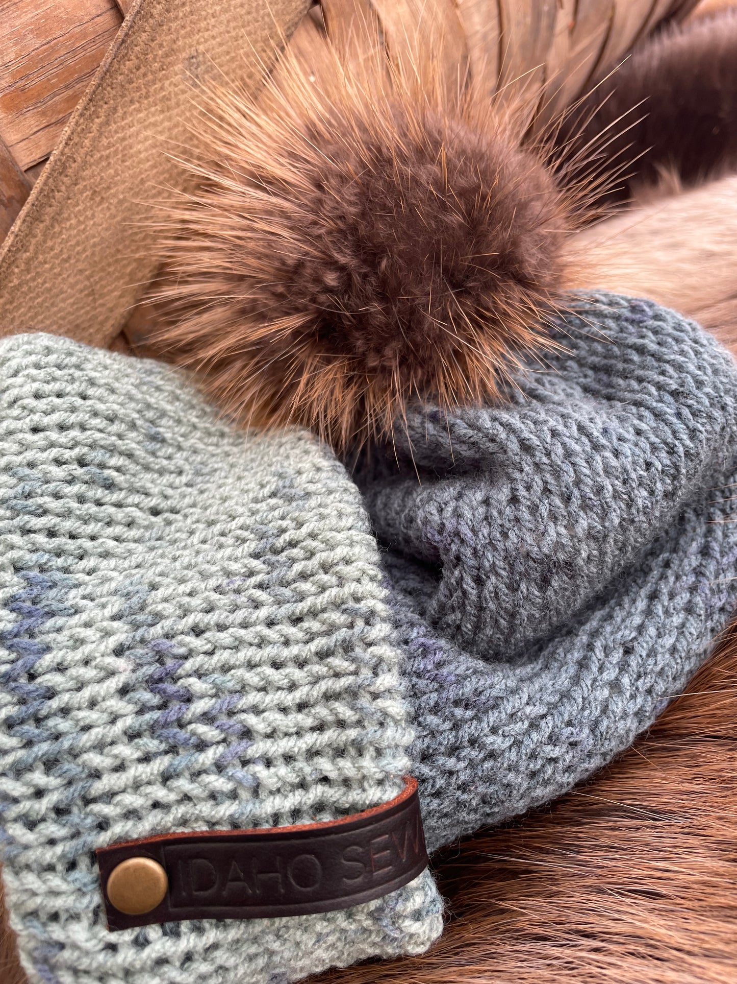 Soft Green Beaver Beanie