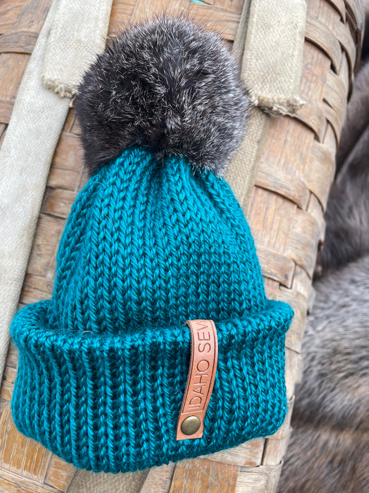 Child’s Teal Hare Beanie