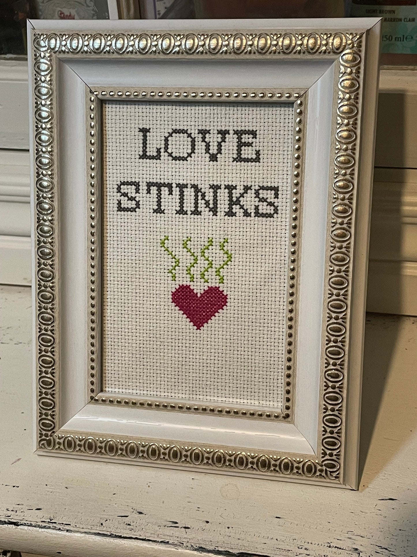 Love Stinks Cross Stitch